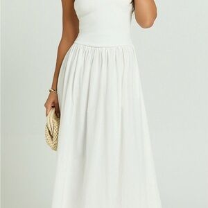 Showpo Murphy Midi White Dress